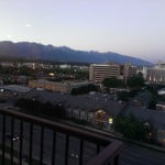 sunrise over Salt Lake City